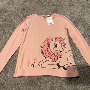 H&M Light Pink Long Sleeve Shirt